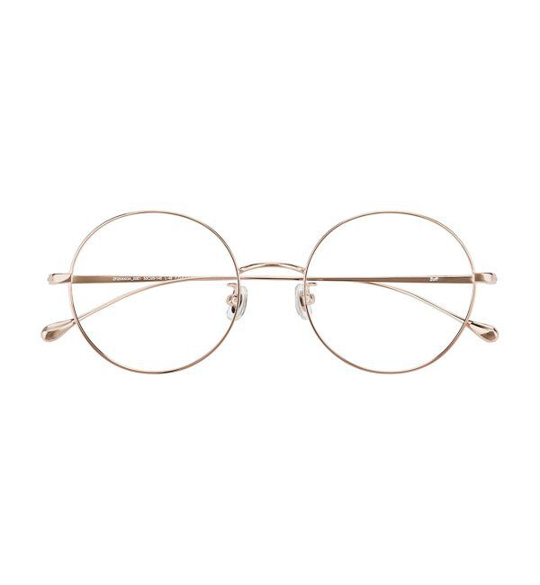  「ラウンド型 メガネ | 丸型 小顔効果 チタン 軽量 メタル 伊達・度付き ユニセックス Zoff  レンズ交換券付」|メガネ|