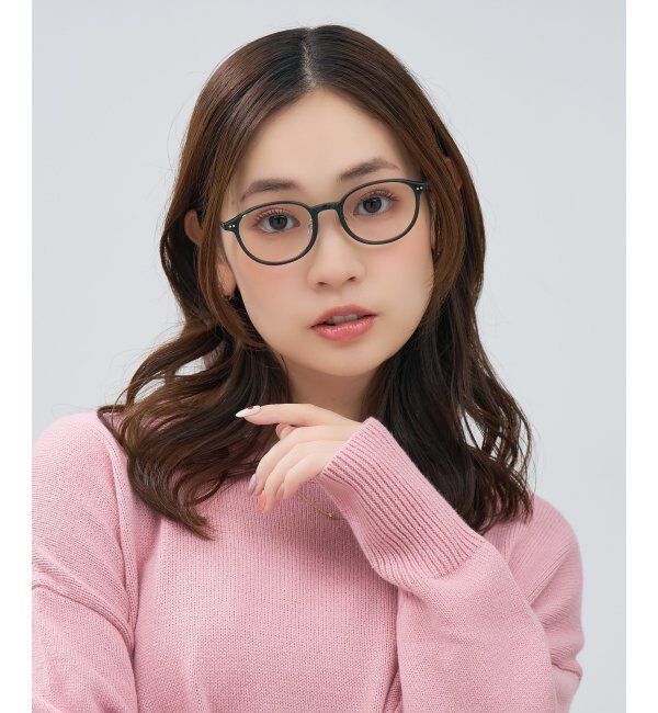  「ボストン型 メガネ | チタン TR素材 軽量 メタル 伊達・度付き 大人可愛い Zoff  レンズ交換券付」|メガネ|