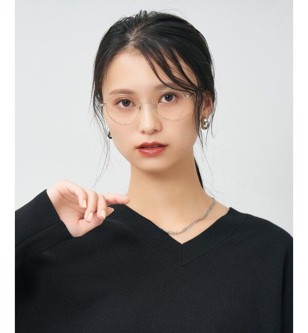  「ボストン型 メガネ | 小さめサイズ 眼鏡 伊達めがね 度付き 度なし Zoff｜CLASSIC レンズ交換券付」|メガネ|ゴールド