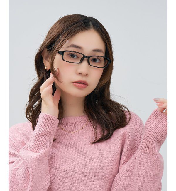  「スクエア型 メガネ | 横長 軽量 眼鏡 伊達めがね 度付き Zoff｜CLASSIC レンズ交換券付」|メガネ|