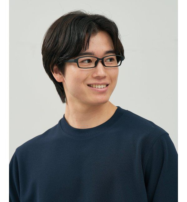  「スクエア型 メガネ | 横長 軽量 眼鏡 伊達めがね 度付き Zoff｜CLASSIC レンズ交換券付」|メガネ|