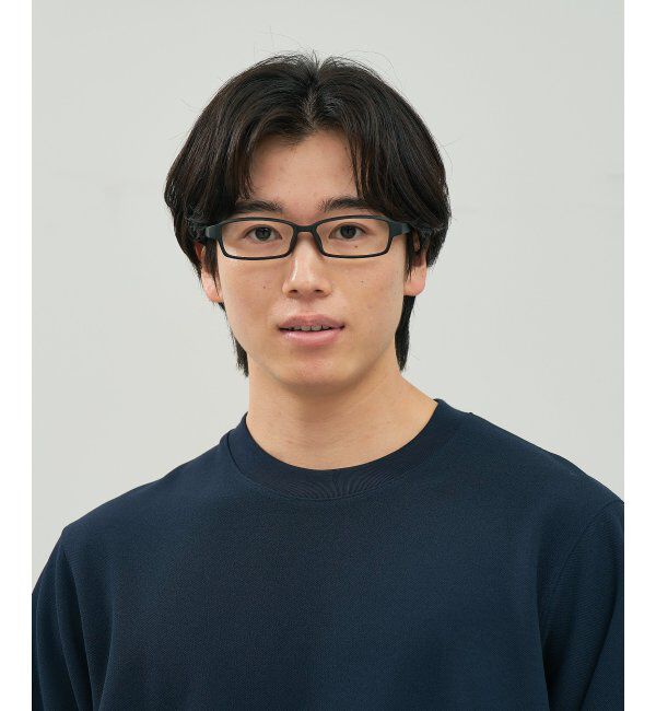  「スクエア型 メガネ | 横長 軽量 眼鏡 伊達めがね 度付き Zoff｜CLASSIC レンズ交換券付」|メガネ|