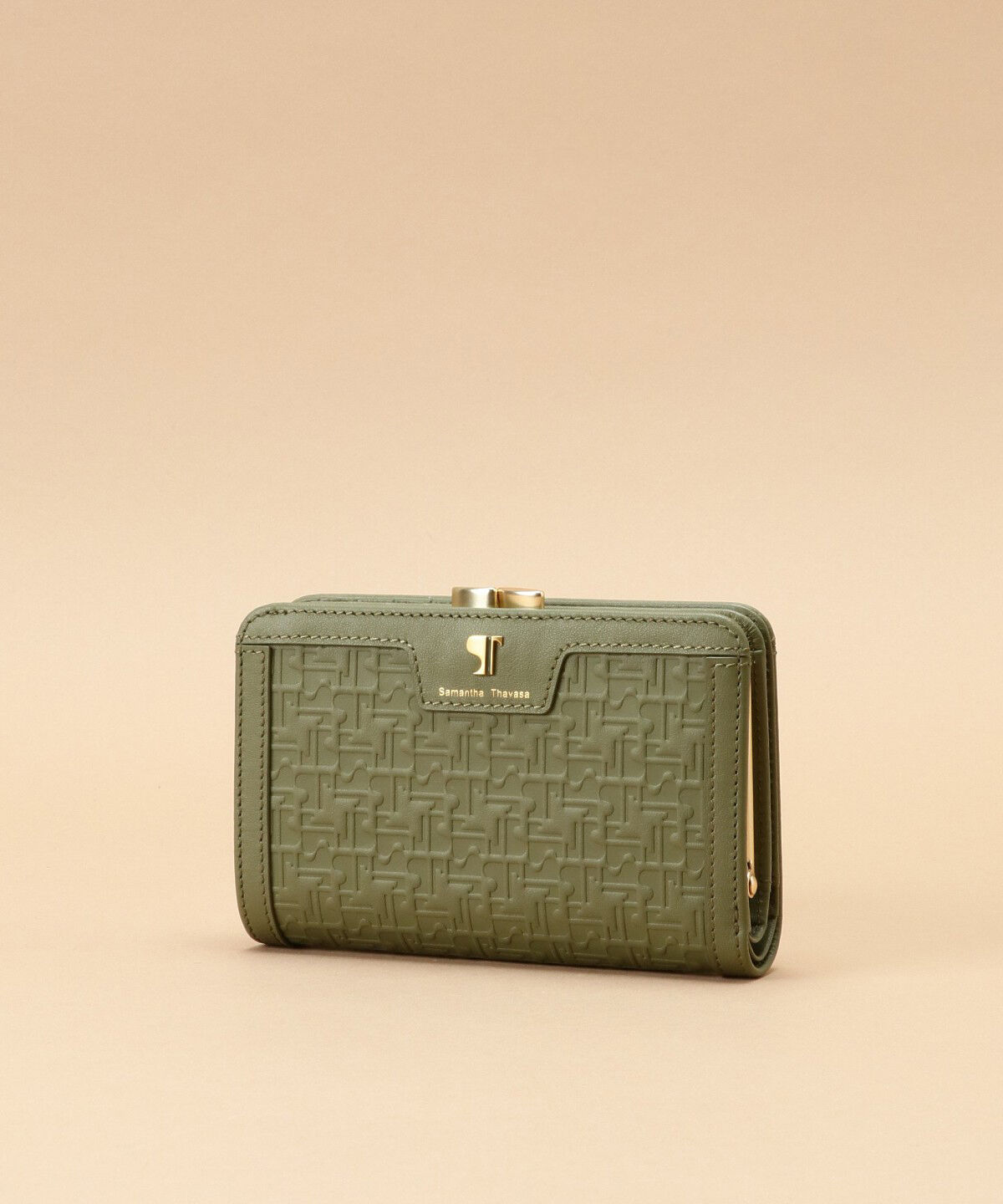 Samantha Thavasa「Pomme d'espoir ポムディスポワール 型押し口金折財布」|財布|