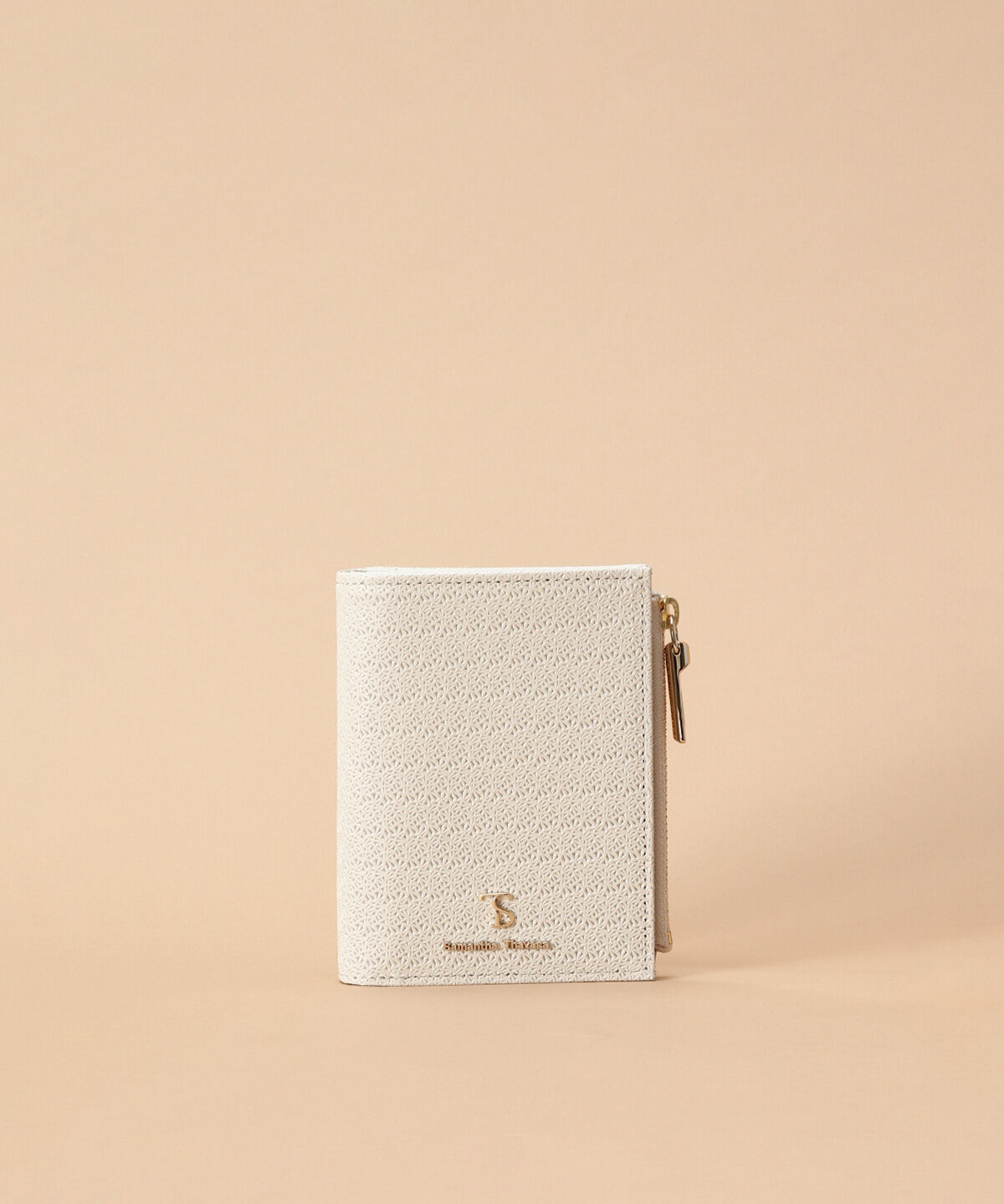 Samantha Thavasa「レース調型押し折財布」|財布|オフホワイト