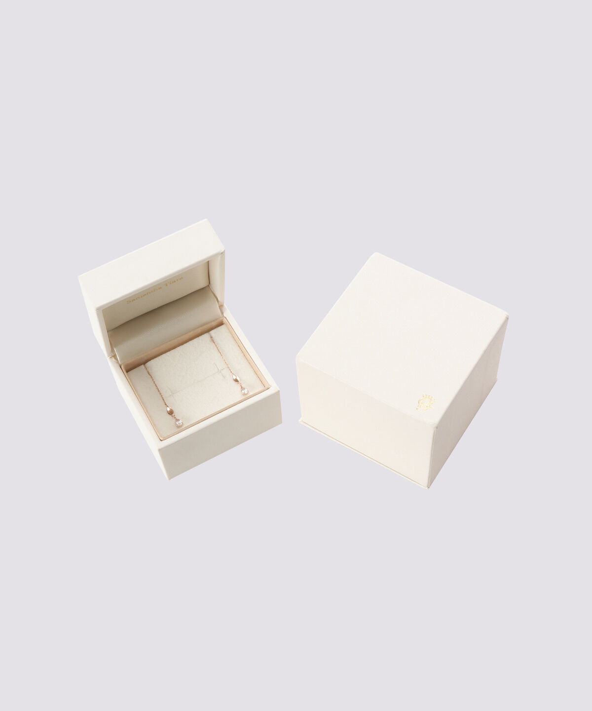 newme by Samantha Thavasa「K10 WG ホワイトトパーズ ドロップピアス」|ピアス|