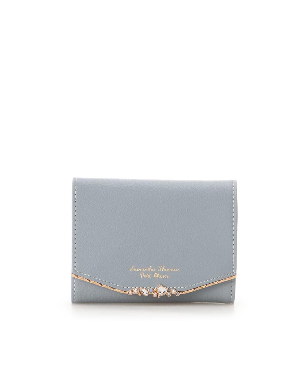 Samantha Thavasa Petit Choice「ハートジュエルバー 折財布」|財布|ダルブルー
