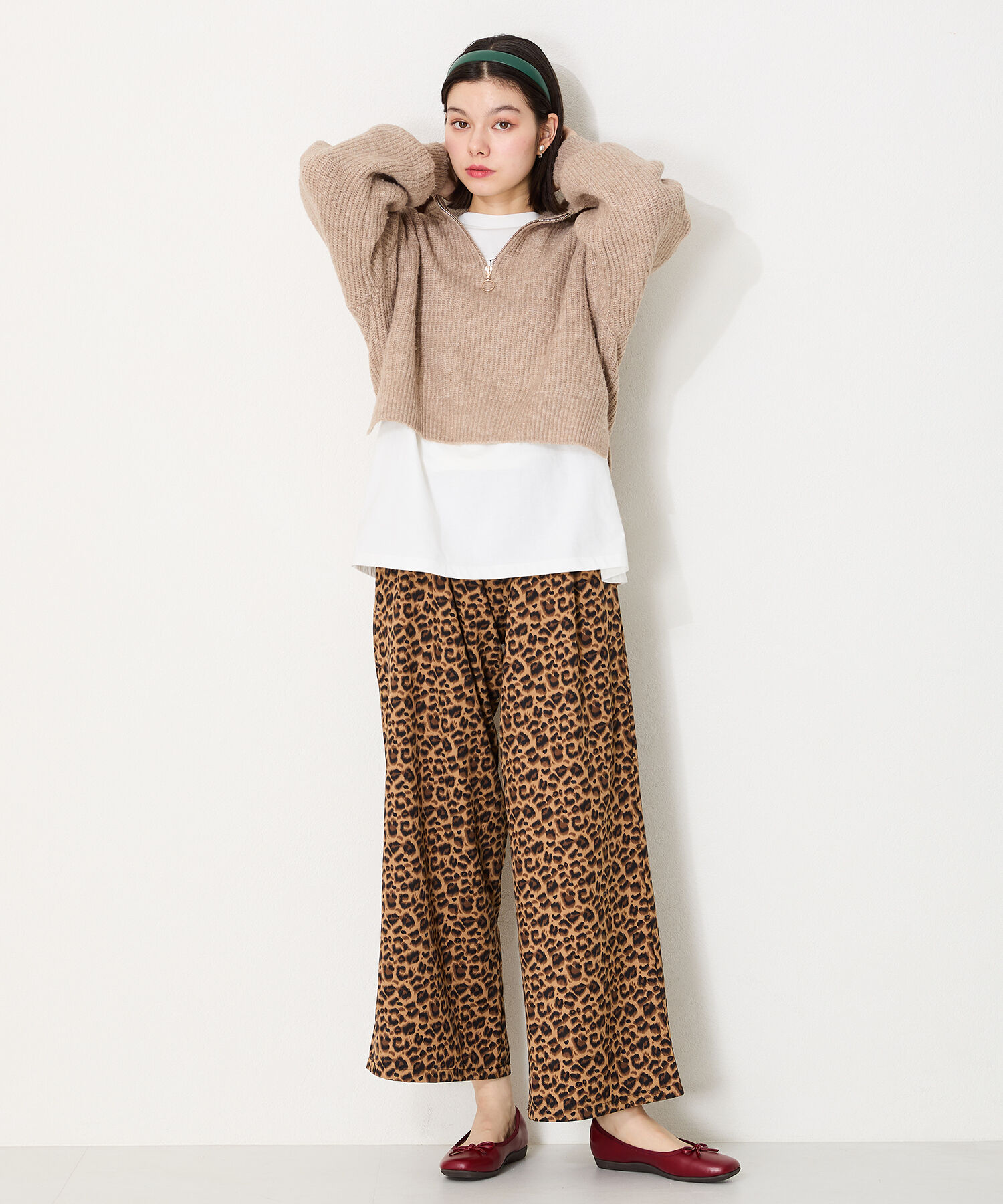 ORiental TRaffic「【WEB限定】 スクエアトゥ バレエシューズ /R-4009 フラット 軽い  厚手クッション」|パンプス|