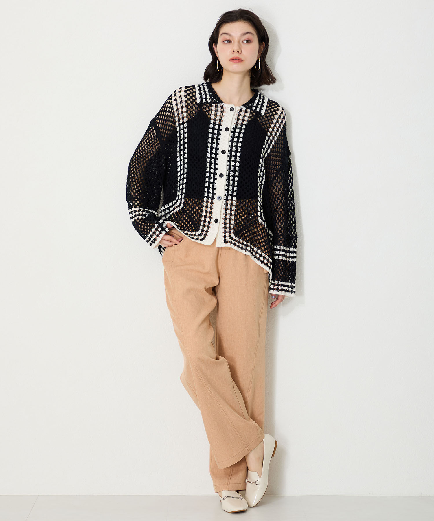 ORiental TRaffic「【WEB限定】 晴雨兼用 ビット ローファー /55106 レイン フラット 柔らかい」|パンプス|