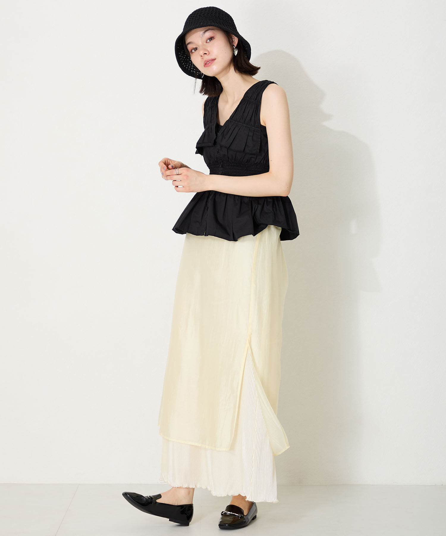 ORiental TRaffic「【WEB限定】 晴雨兼用 ビット ローファー /55106 レイン フラット 柔らかい」|パンプス|