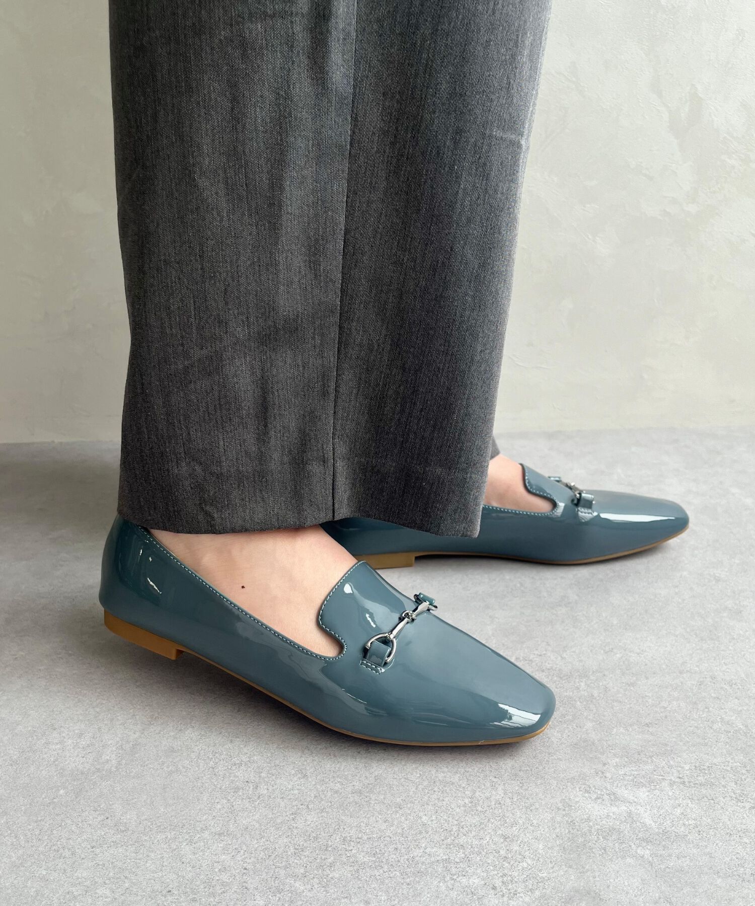 ORiental TRaffic「【WEB限定】 晴雨兼用 ビット ローファー /55106 レイン フラット 柔らかい」|パンプス|