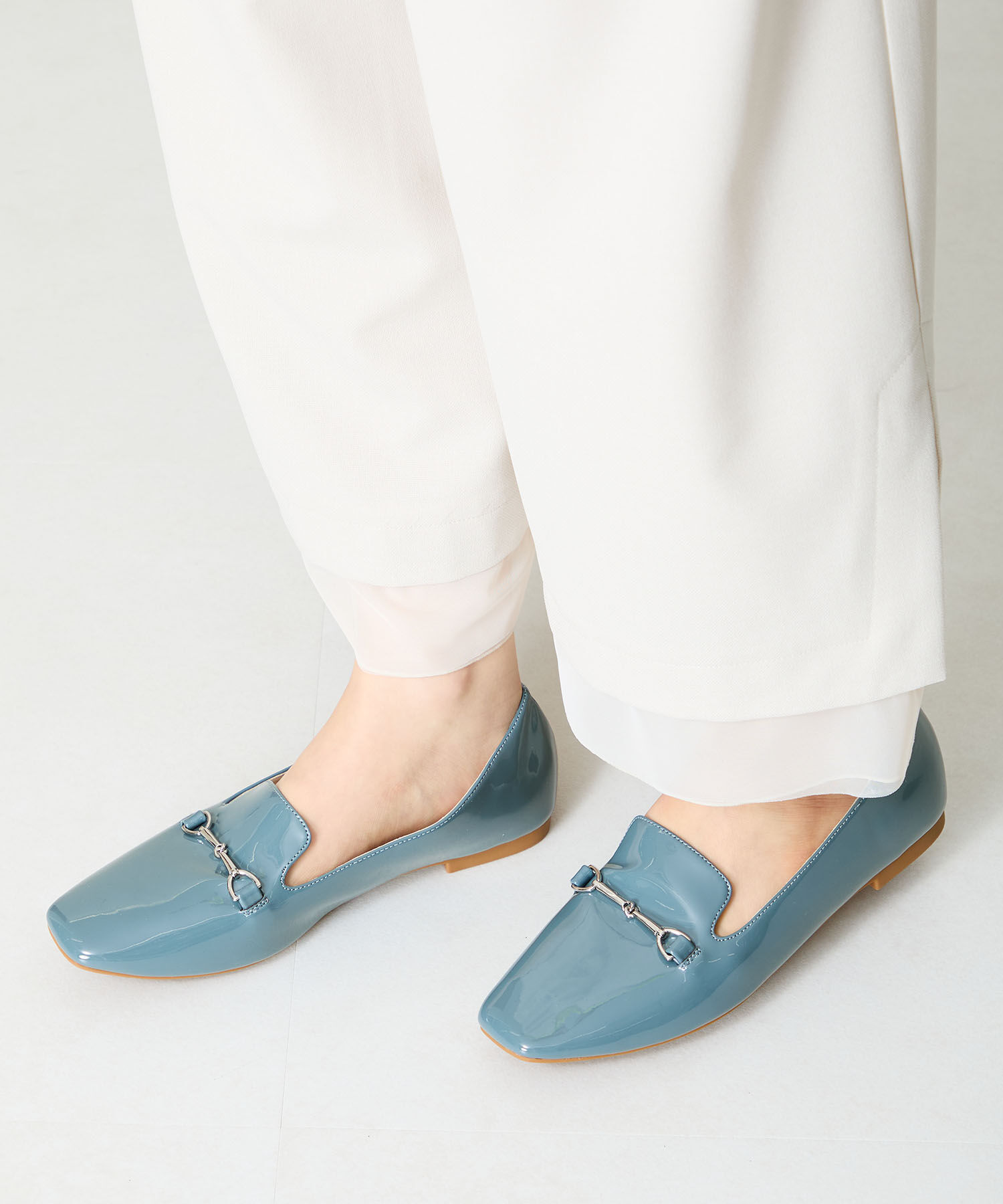 ORiental TRaffic「【WEB限定】 晴雨兼用 ビット ローファー /55106 レイン フラット 柔らかい」|パンプス|