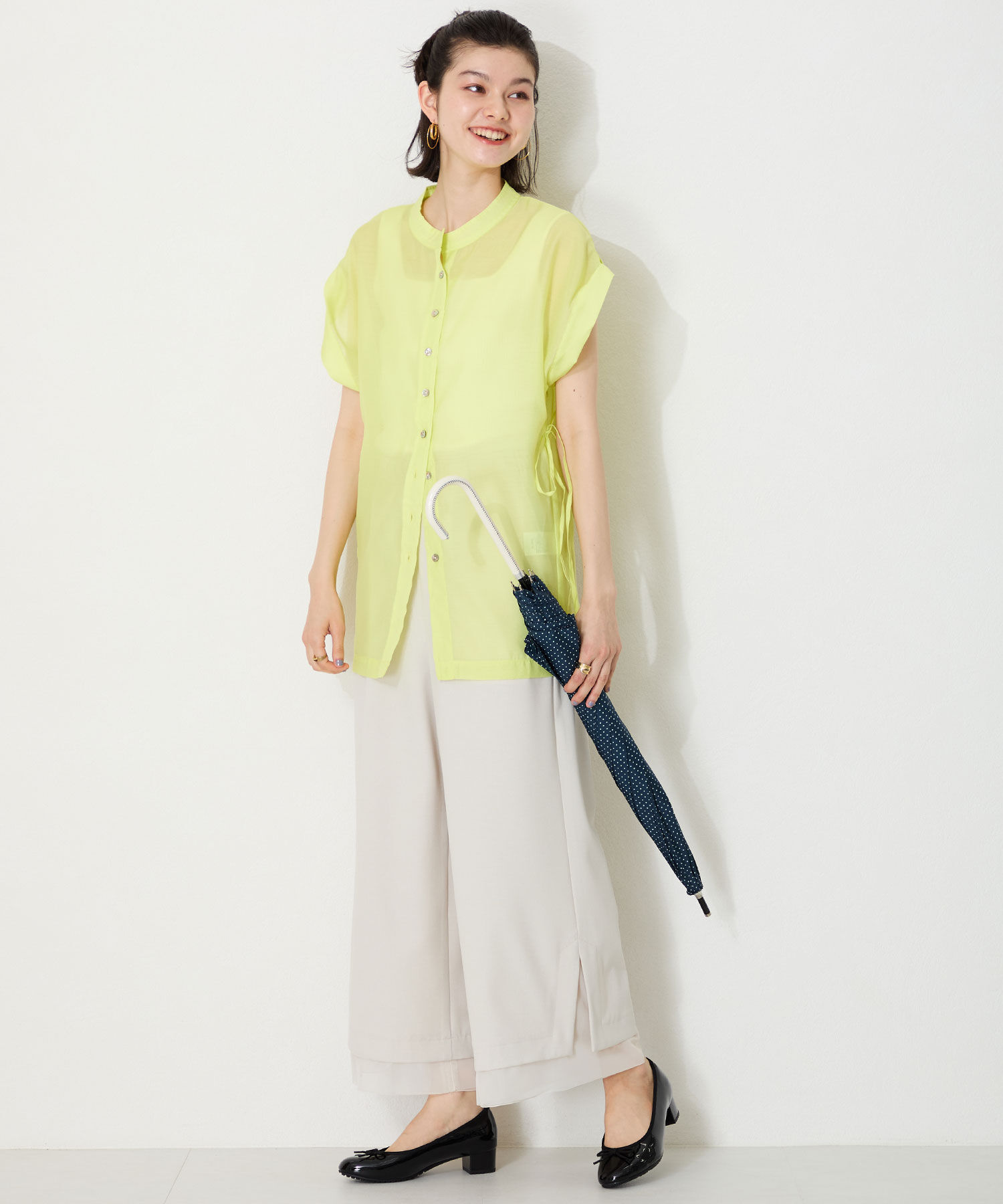 ORiental TRaffic「【防水】 ラウンドトゥ ヒール レインパンプス /R-1023 晴雨兼用 パンプス バレエシューズ クッション」|パンプス|