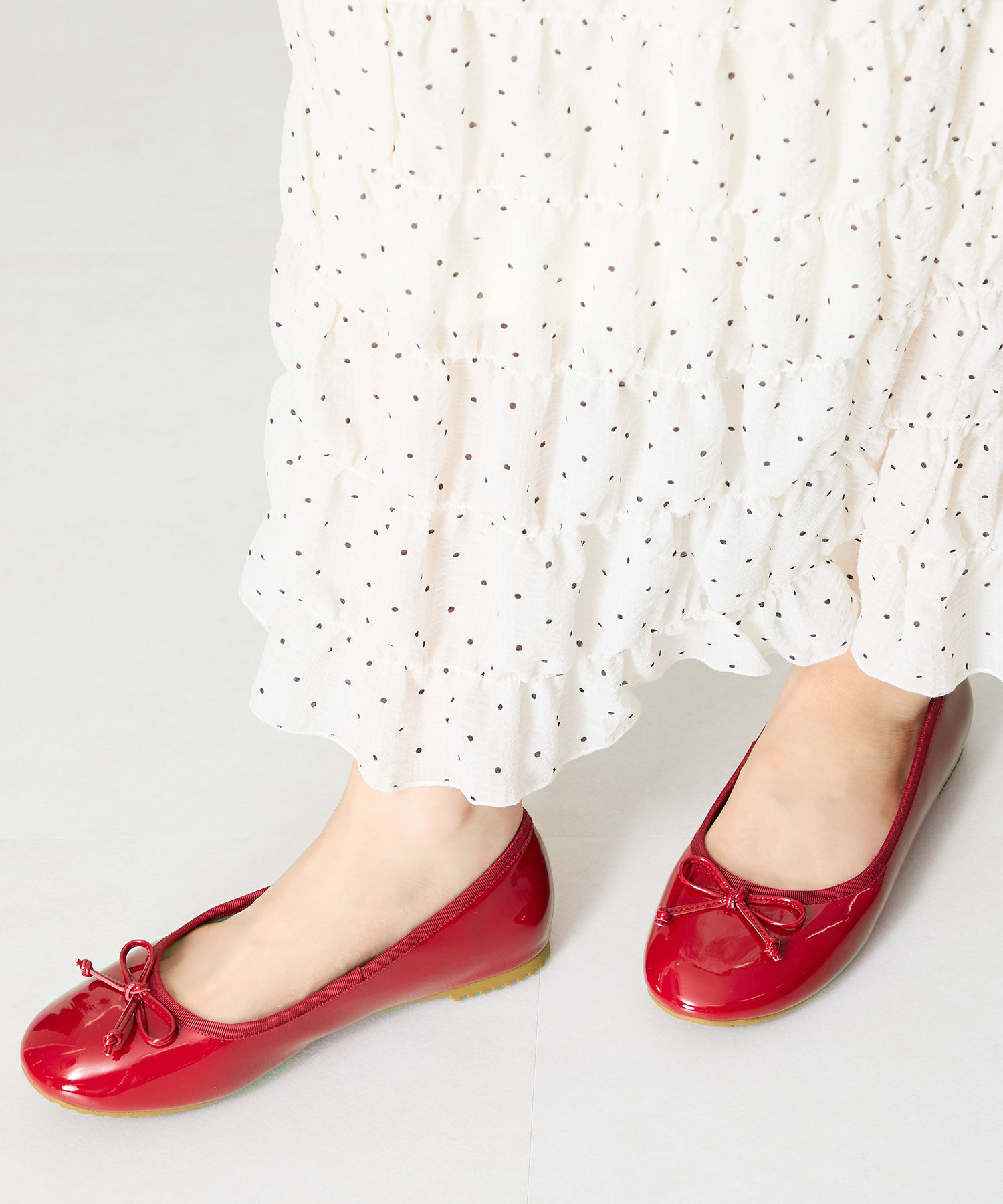 ORiental TRaffic「【防水】バレエ レインパンプス /R-1025 晴雨兼用 バレエシューズ フラット クッション」|パンプス|