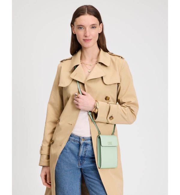 kate spade new york「セレナ フォン クロスボディ」|ストラップ|Green