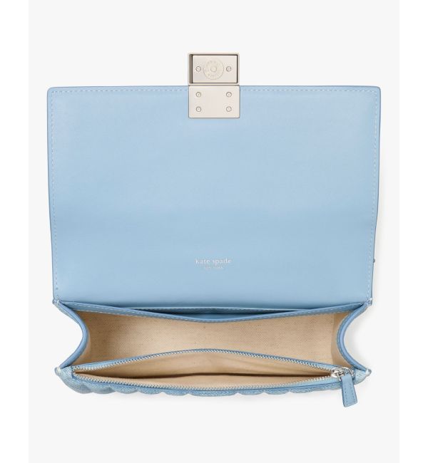 kate spade new york「デコ キルテッド デニム スエード チェーン ショルダー」|ショルダー・メッセンジャー|