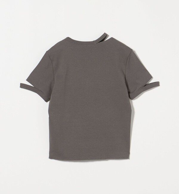 ASTRAET「＜ASTRAET＞フライス エリソデスリット クルーネックTシャツ」|Tシャツ・カットソー|