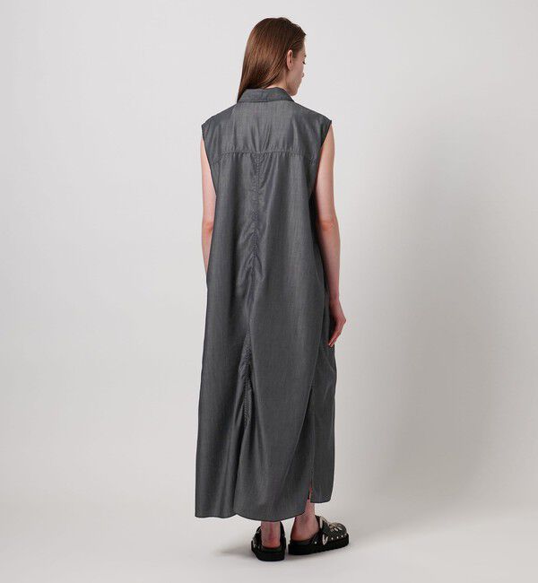 ASTRAET「＜ASTRAET＞スキッパー スリット ノースリーブワンピース」|ワンピース|