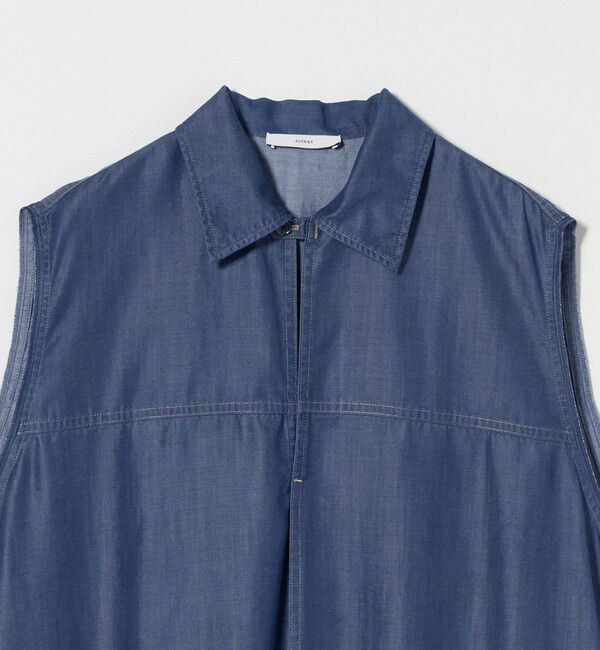 ASTRAET「＜ASTRAET＞スキッパー スリット ノースリーブワンピース」|ワンピース|