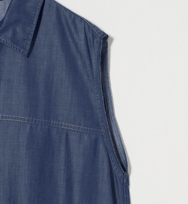 ASTRAET「＜ASTRAET＞スキッパー スリット ノースリーブワンピース」|ワンピース|