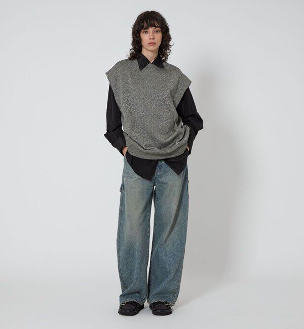 ASTRAET「＜ASTRAET＞ラメ ウラケ ノースリーブスウェット UNISEX」|スウェット・ジャージ|