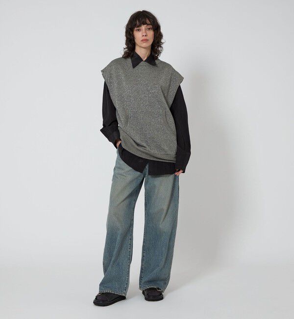 ASTRAET「＜ASTRAET＞ラメ ウラケ ノースリーブスウェット UNISEX」|スウェット・ジャージ|