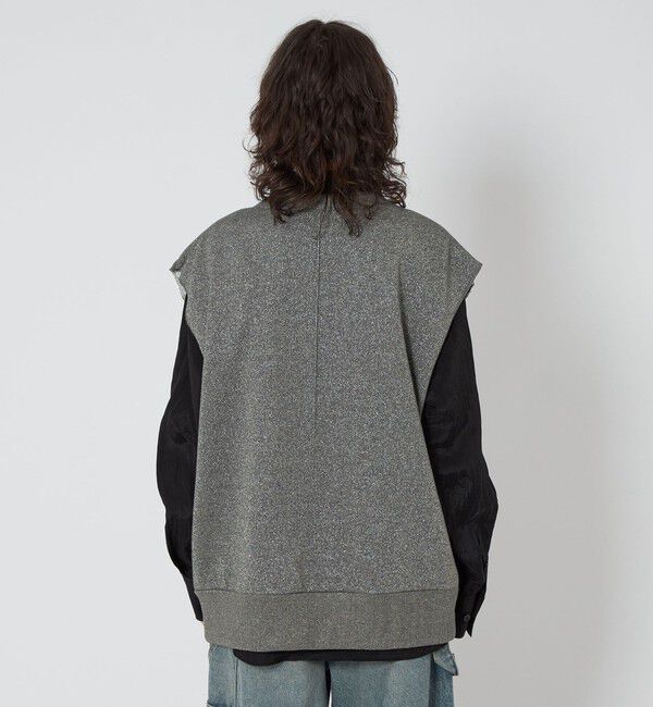 ASTRAET「＜ASTRAET＞ラメ ウラケ ノースリーブスウェット UNISEX」|スウェット・ジャージ|