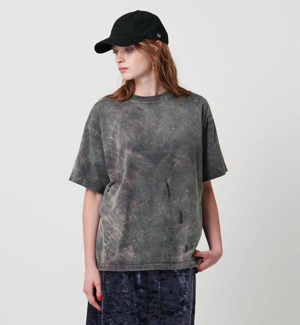 ASTRAET「＜ASTRAET＞コットン アシッド/ダメージ クルーネックTシャツ」|Tシャツ・カットソー|