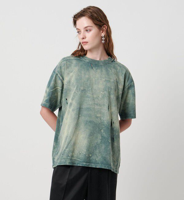 ASTRAET「＜ASTRAET＞コットン アシッド/ダメージ クルーネックTシャツ」|Tシャツ・カットソー|