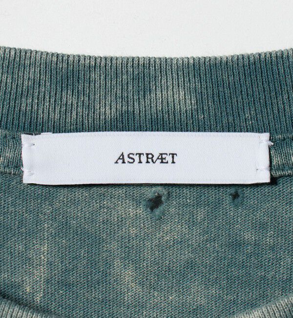 ASTRAET「＜ASTRAET＞コットン アシッド/ダメージ クルーネックTシャツ」|Tシャツ・カットソー|