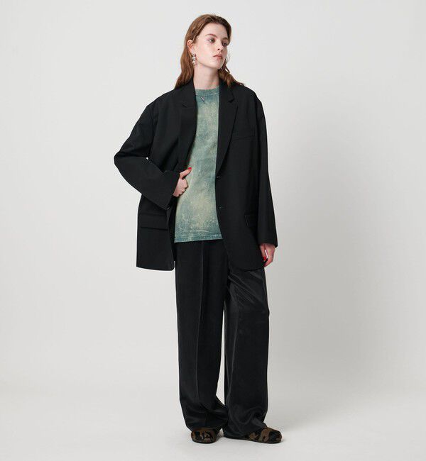 ASTRAET「＜ASTRAET＞コットン アシッド/ダメージ クルーネックTシャツ」|Tシャツ・カットソー|