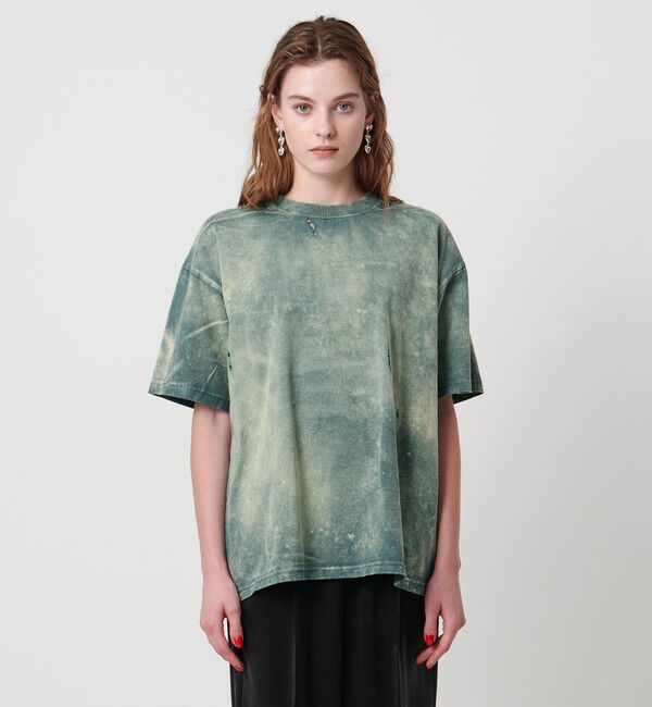 ASTRAET「＜ASTRAET＞コットン アシッド/ダメージ クルーネックTシャツ」|Tシャツ・カットソー|