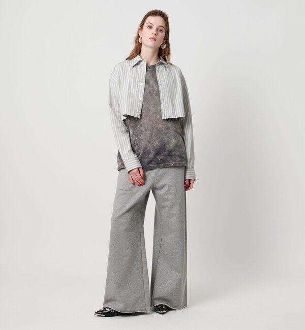 ASTRAET「＜ASTRAET＞ストライプ クロップド レギュラーカラーシャツ」|シャツ・ブラウス|