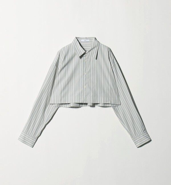 ASTRAET「＜ASTRAET＞ストライプ クロップド レギュラーカラーシャツ」|シャツ・ブラウス|