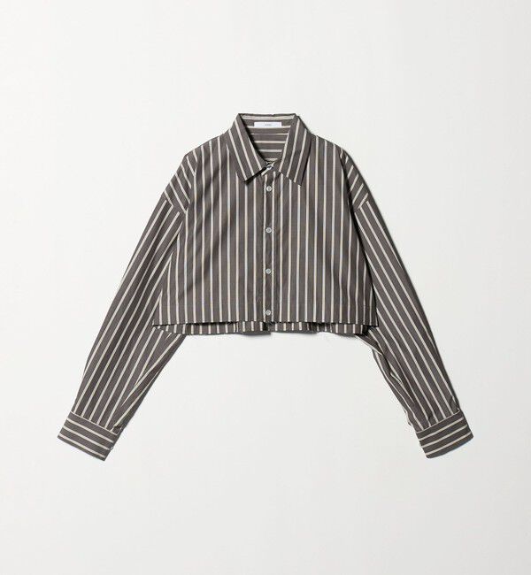 ASTRAET「＜ASTRAET＞ストライプ クロップド レギュラーカラーシャツ」|シャツ・ブラウス|