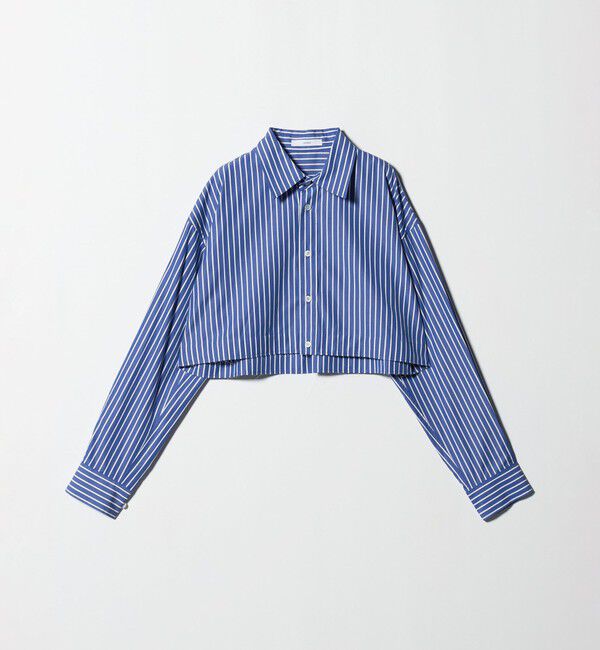 ASTRAET「＜ASTRAET＞ストライプ クロップド レギュラーカラーシャツ」|シャツ・ブラウス|