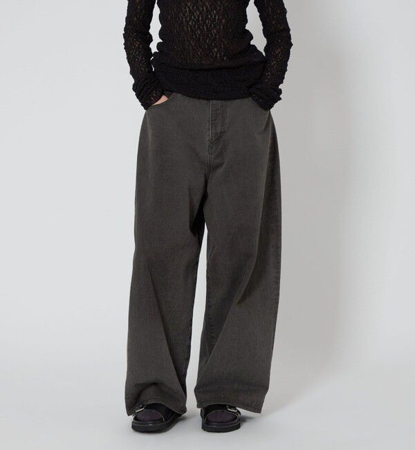 ASTRAET「＜ASTRAET＞BIG バルーン カラーデニムパンツ UNISEX」|デニム|DK.GRAY