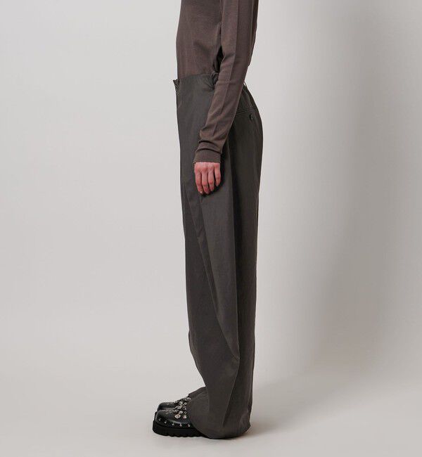 ASTRAET「＜ASTRAET＞コットン ギャバ 2タック テーパードパンツ」|チノ|