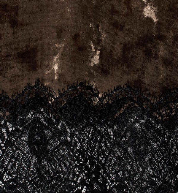 ASTRAET「＜ASTRAET＞ベロア/レース Uネックカットソー」|Tシャツ・カットソー|