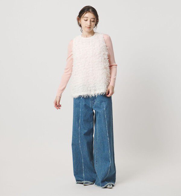 UNITED ARROWS「チュール ノースリーブ ブラウス」|シャツ・ブラウス|