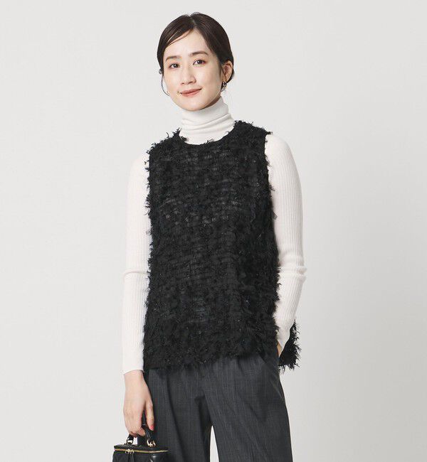 UNITED ARROWS「チュール ノースリーブ ブラウス」|シャツ・ブラウス|