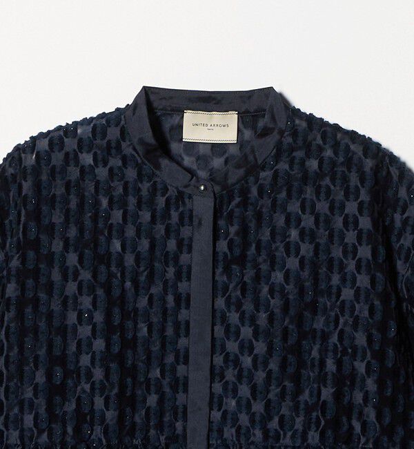 UNITED ARROWS「ラメ ドットジャガード ブラウス」|シャツ・ブラウス|
