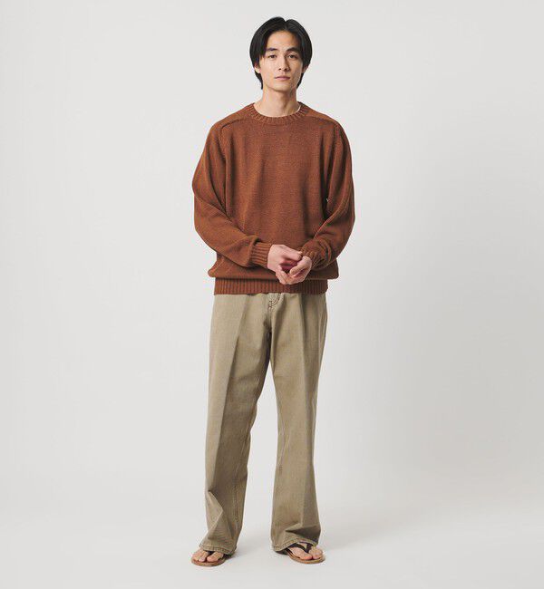 UNITED ARROWS「テープヤーン 天竺編み  クルーネック サマーニット」|ニット・セーター|