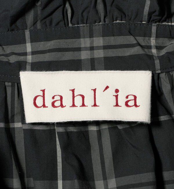 UNITED ARROWS「【別注】＜dahl&rsquo;ia＞チェック フリルブラウス」|シャツ・ブラウス|