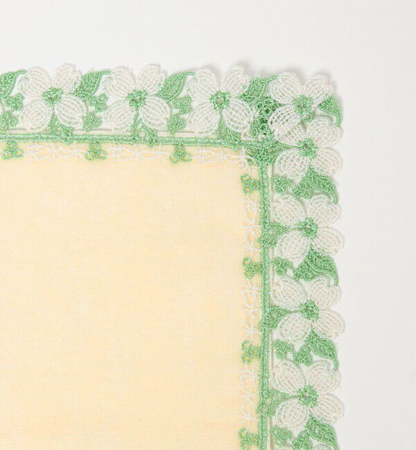 UNITED ARROWS「＜近沢レース店＞ハナミズキ ハンカチ」|ハンカチ|