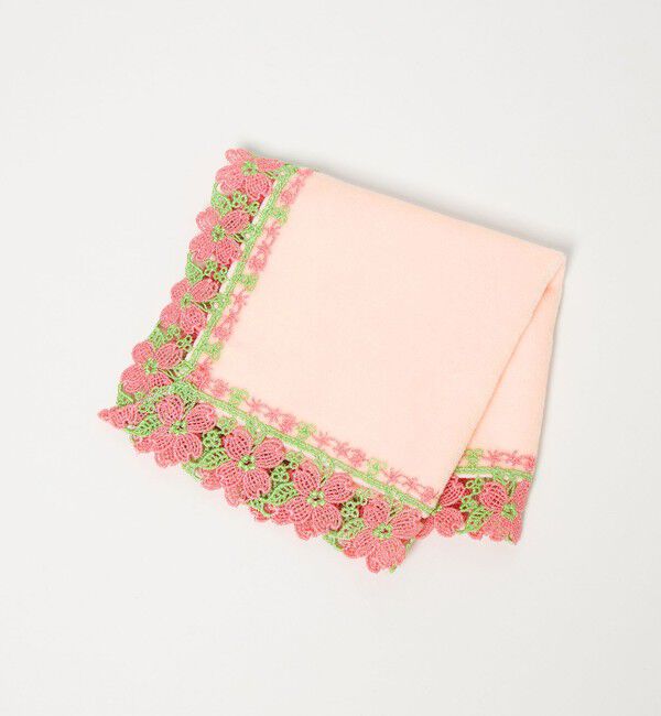 UNITED ARROWS「＜近沢レース店＞ハナミズキ ハンカチ」|ハンカチ|PINK