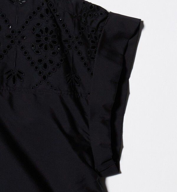 UNITED ARROWS「＜TICCA＞レース フレンチスリーブ シャツ」|シャツ・ブラウス|