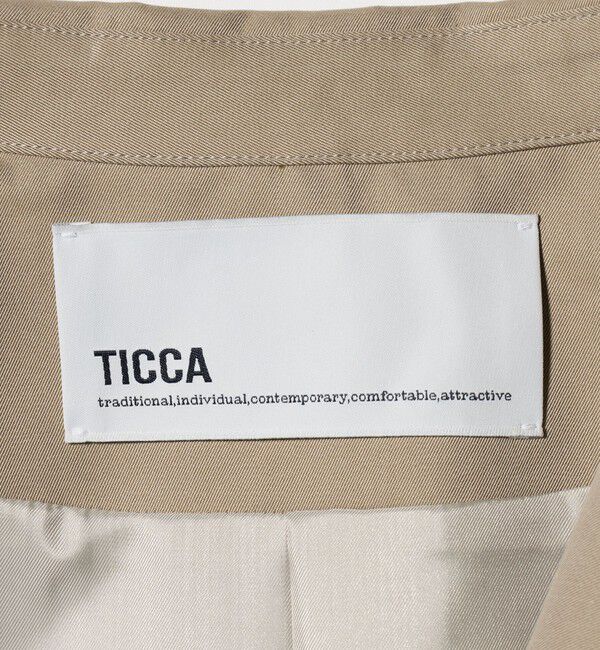UNITED ARROWS「＜TICCA＞テント トレンチコート」|トレンチコート|