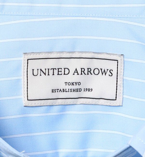 UNITED ARROWS「イージーケア AG ブルーストライプ タブカラー シャツ ー抗菌防臭ー」|シャツ・ブラウス|
