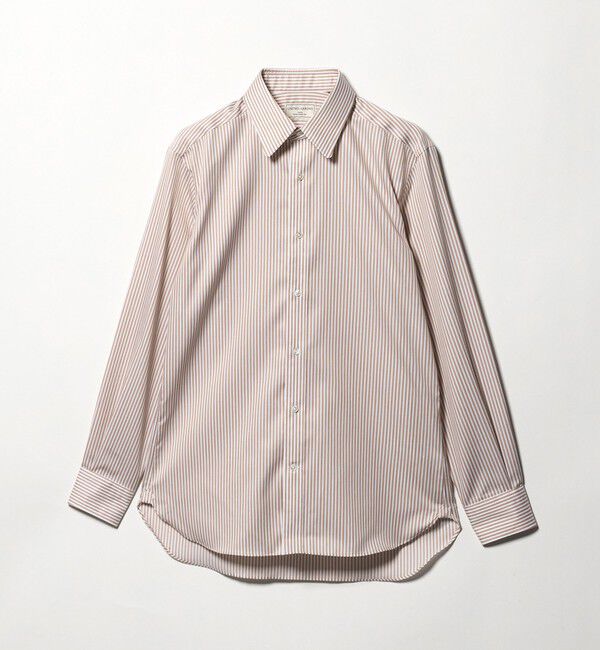 UNITED ARROWS「イージーケア AG ファンシーストライプ ラウンドレギュラーカラー シャツ ー抗菌防臭ー」|シャツ・ブラウス|