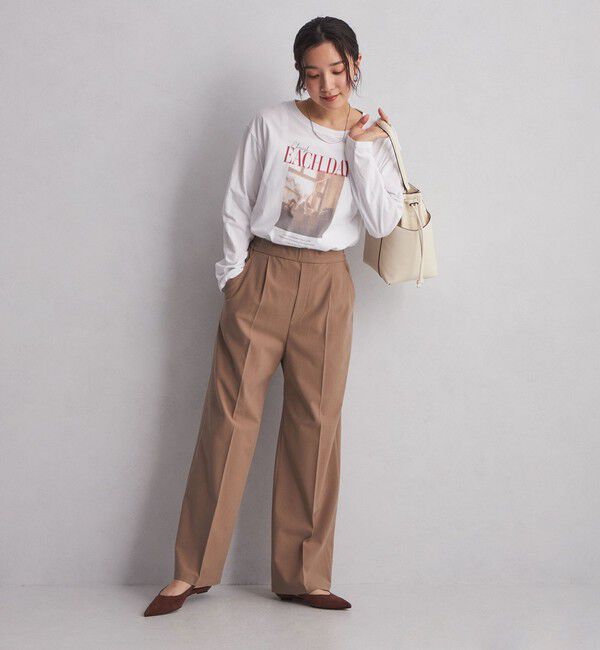 UNITED ARROWS green label relaxing「【WEB限定】＜at ease＞フォトプリント ロングスリーブ Tシャツ」|Tシャツ・カットソー|